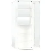 Acrylitower Showcase 24 Car Display Desktop Spinner with Cover White "Mijo Exclusives" for 1/64 Scale Models