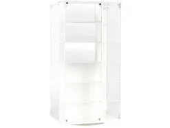 Acrylitower Showcase 24 Car Display Desktop Spinner with Cover White "Mijo Exclusives" for 1/64 Scale Models