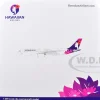 Airbus A330-200 Commercial Aircraft "Hawaiian Airlines" (N360HA) White with Purple Tail Graphics "Gemini 200" Series 1/200 Diecast Model Airplane by GeminiJets