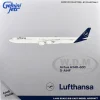 Airbus A340-600 Commercial Aircraft "Lufthansa" (D-AIHF) White with Dark Blue Tail 1/400 Diecast Model Airplane by GeminiJets
