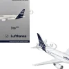 Airbus A319-100 Commercial Aircraft "Lufthansa" (D-AIBF) White with Dark Blue Tail 1/400 Diecast Model Airplane by GeminiJets