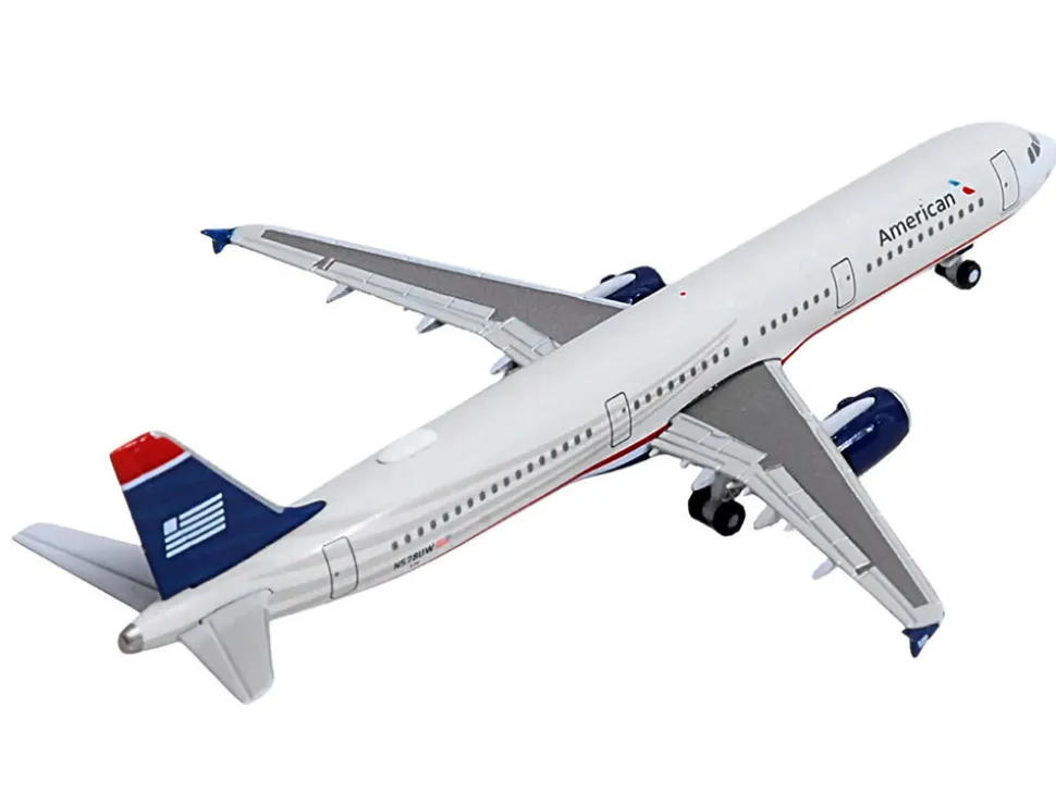 Airbus A321 Commercial Aircraft "American Airlines" (N578UW) Gray with Blue Tail 1/500 Diecast Model Airplane by Herpa