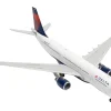 Airbus A330-200 Commercial Aircraft "Delta Air Lines" (N852NW) White with Red and Blue Tail 1/400 Diecast Model Airplane by GeminiJets