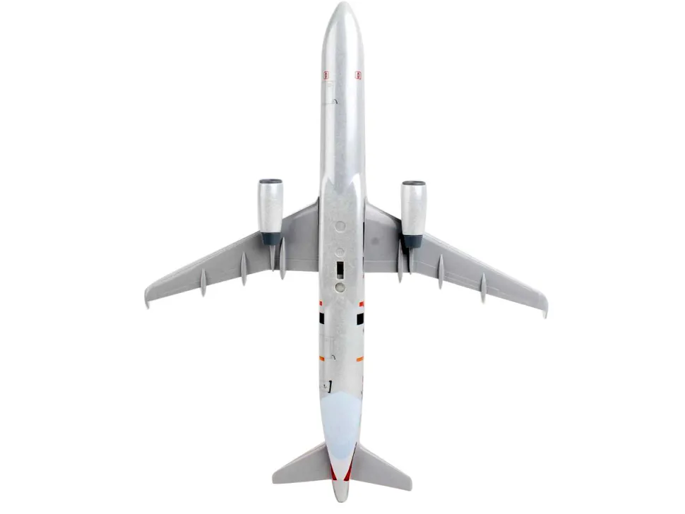 Airbus A321 Commercial Aircraft "American Airlines - Stand Up To Cancer" (N162AA) Gray with Graphics (Snap-Fit) 1/150 Plastic Model by Skymarks
