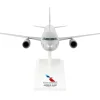 Airbus A321 Commercial Aircraft "American Airlines - Medal of Honor" (N167AN) Gray with Red and Blue Tail (Snap-Fit) 1/150 Plastic Model by Skymarks