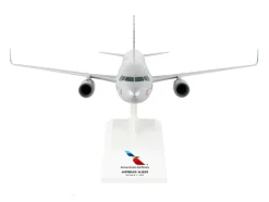 Airbus A321 Commercial Aircraft "American Airlines - Medal of Honor" (N167AN) Gray with Red and Blue Tail (Snap-Fit) 1/150 Plastic Model by Skymarks