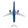 Airbus A321 Commercial Aircraft "Delta Air Lines - Thank You" (N391DN) White with Red and Blue Tail (Snap-Fit) 1/150 Plastic Model by Skymarks