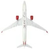 Airbus A330 900 Commercial Aircraft Virgin Atlantic G VJAZ Gray with Red Tail Snap Fit 1/200 Plastic Model Skymarks SKR1130