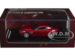 2008 Alfa Romeo 8C Competizione Competition Red Metallic 1/64 Diecast Model Car by MotorHelix