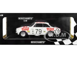 Alfa Romeo 1300 GTA #79 Pierre Rubens Charles-Axel van Ryn Levi's 24 Hours Spa 1971 Limited Edition 300 pieces Worldwide 1/18 Diecast Model Car Minichamps 155711279
