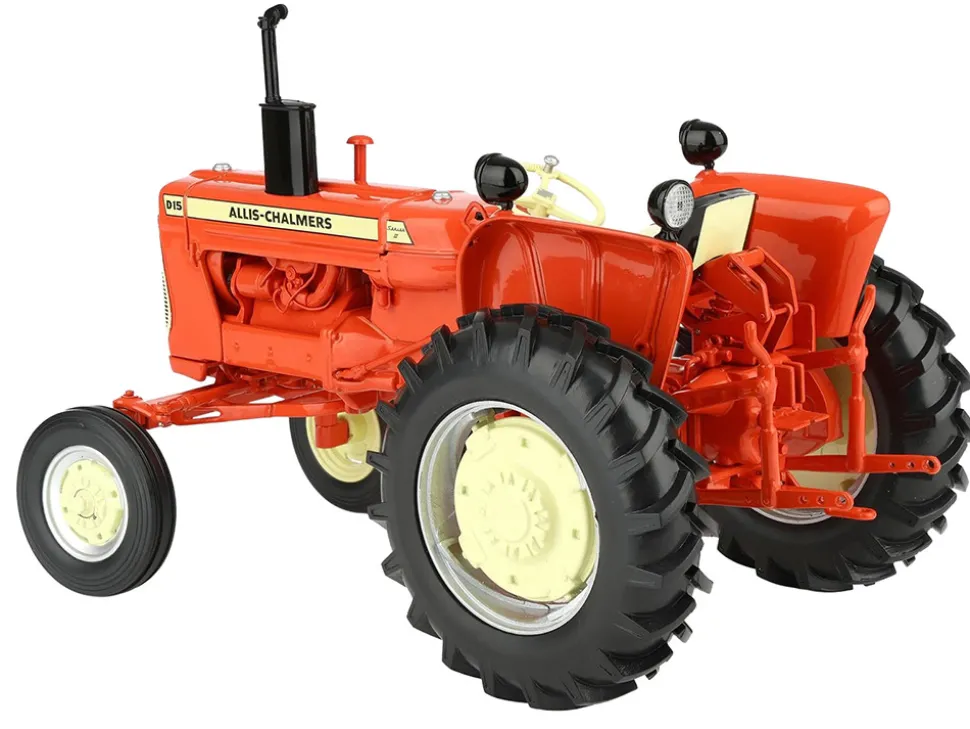 Allis-Chalmers D-15 Wide Front Tractor with Rear Spin Out Wheels Orange with Cream Stripes "Classic Series" 1/16 Diecast Model by SpecCast
