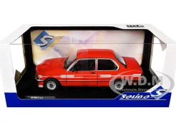 1980 Alpina E21 C1 2.3 Red with Gray Stripes 1/18 Diecast Model Car by Solido