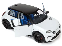 2024 Alpine A290 GTS White Metallic with Black Top 1/18 Diecast Model Car by Solido
