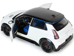 2024 Alpine A290 GTS White Metallic with Black Top 1/18 Diecast Model Car by Solido