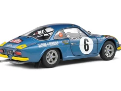 Alpine A110 1600S #6 Jean Claude Andruet Pierre Pagani Rallye Montecarlo 1972 Competition Series 1/18 Diecast Model Car Solido S1804207