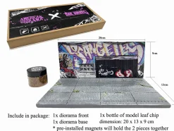 American Diorama X INK BMBRS - LA Graffiti Street Art Diorama for 1/64 Scale Models by American Diorama