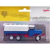 Am General M54 6X6 5/10 Ton Truck Blue with White Top 1/87 (HO) Plastic Model Car by Promotex