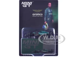 Aston Martin AMR24 #14 Fernando Alonso Formula One F1 "Canadian GP" (2024) Limited Edition 1/64 Diecast Model Car by Mini GT