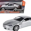 Aston Martin DB9 Coupe Silver Metallic Timeless Legends 1/24 Diecast Model Car Motormax 73321