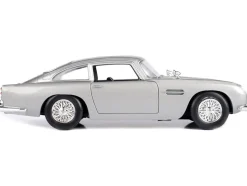 Aston Martin DB5 RHD Right Hand Drive Silver Metallic James Bond 007 Goldfinger 1964 Movie James Bond Collection Series 1/24 Diecast Model Car Motormax 79857