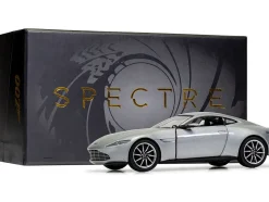 Aston Martin DB10 RHD (Right Hand Drive) Silver Metallic James Bond 007 "Spectre" (2015) Movie Diecast Model Car by Corgi