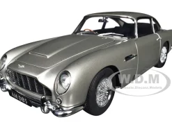 Aston Martin DB5 RHD (Right Hand Drive) Birch Silver 1/18 Model Car by Autoart