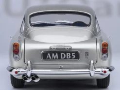 Aston Martin DB5 RHD (Right Hand Drive) Birch Silver 1/18 Model Car by Autoart