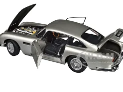 Aston Martin DB5 RHD (Right Hand Drive) Birch Silver 1/18 Model Car by Autoart