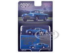Aston Martin DB5 Sierra Blue Metallic Limited Edition 1/64 Diecast Model Car by Mini GT