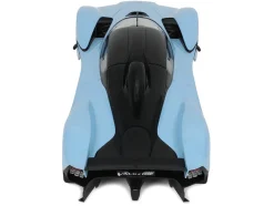 2023 Aston Martin Valkyrie Light Blue with Black Top 1/18 Model Car by GT Spirit