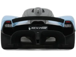 2023 Aston Martin Valkyrie Light Blue with Black Top 1/18 Model Car by GT Spirit
