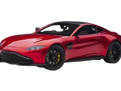 2019 Aston Martin Vantage RHD Right Hand Drive Hyper Red Metallic Carbon Top 1/18 Model Car Autoart 70277
