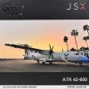 ATR 42-600 Commercial Aircraft "JSX" (N400JX) White with Red Stripes "Gemini 200" Series 1/200 Diecast Model Airplane by GeminiJets