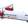 ATR 72-600 Commercial Aircraft "Loganair - Scotland's Airline" (G-LMTE) White with Red Plaid Tail "Gemini 200" Series 1/200 Diecast Model Airplane by GeminiJets
