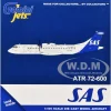 ATR 72-600 Commercial Aircraft "Scandinavian Airlines" (SE-MKD) White with Blue Tail 1/400 Diecast Model Airplane by GeminiJets