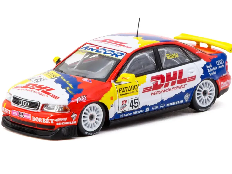 Audi A4 Quattro #45 Frank Biela "Super Tourenwagen Cup" (1998) "Hobby64" Series 1/64 Diecast Model Car by Tarmac Works