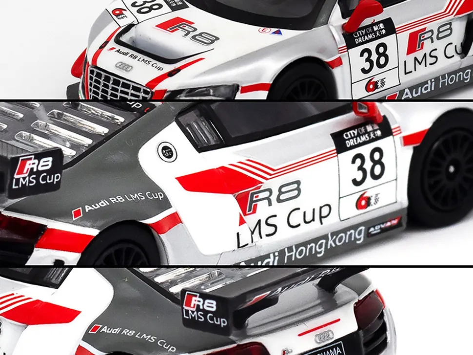 Audi R8 LMS #38 Marchy Lee "Macau GT Cup" (2013) 1/64 Diecast Model Car by Pop Race
