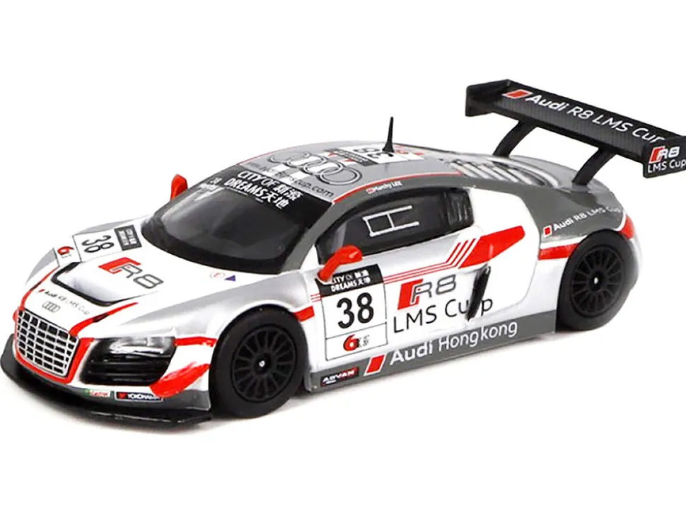 Audi R8 LMS #38 Marchy Lee "Macau GT Cup" (2013) 1/64 Diecast Model Car by Pop Race