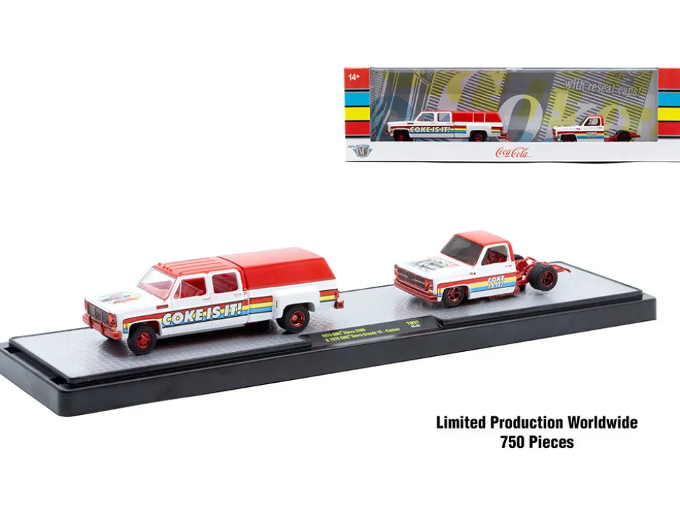 Auto Haulers "Soda" Set of 3 pieces Release 37 Limited Edition to 6000 pieces Worldwide 1/64 Diecast Models by M2 Machines