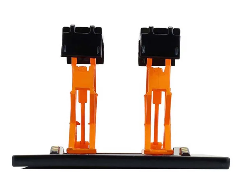 Automotive Double Scissor Lift Black and Orange "Double Scissor Lifts" Series 2 1/64 Diecast Model by Greenlight
