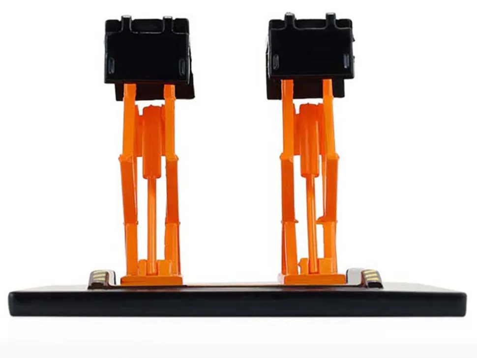 Automotive Double Scissor Lift Black and Orange "Double Scissor Lifts" Series 2 1/64 Diecast Model by Greenlight