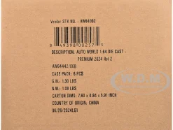Auto World Premium 2024 Set B of 6 pieces Release 2 1/64 Diecast Model Cars by Auto World