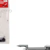 3-Axle Double-Drop Flatbed Trailer Silver Top 1/87 (HO) Plastic Model by Promotex
