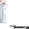 3-Axle Dropdeck Flatbed Trailer Silver Top 1/87 (HO) Plastic Model by Promotex
