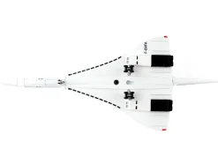 BAC Concorde Passenger Aircraft Air France 1/350 Diecast Model Airplane Postage Stamp PS5800-1