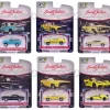 Barrett-Jackson Series 15 Set of 6 Cars 1/64 Diecast Model Cars by Greenlight