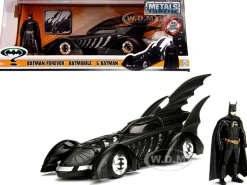 1995 Batman Forever Batmobile with Diecast Batman Figure 1/24 Diecast Model Car Jada 98036