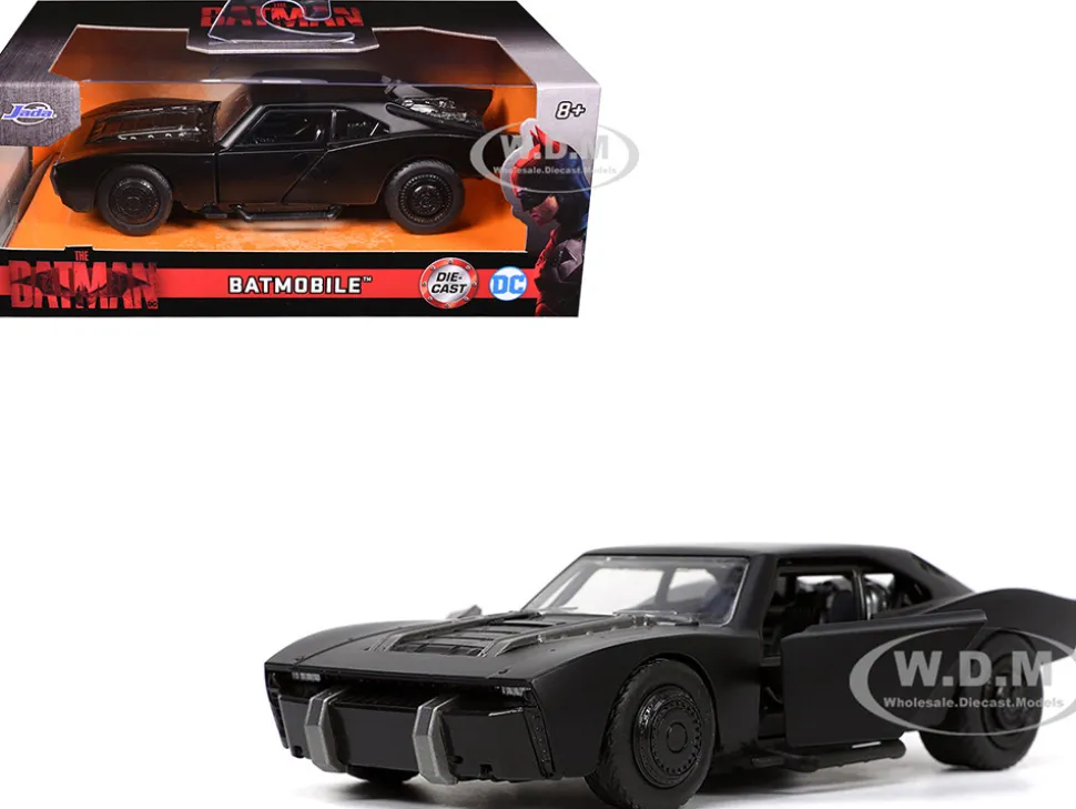 Batmobile Black "The Batman" (2022) Movie "Hollywood Rides" Series 1/32 Diecast Model Car by Jada