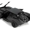 Batmobile Matt Black with Lights Batman Diecast Figurine The Batman 2022 Movie DC Comics 1/18 Diecast Model Car Jada 32504