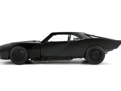 Batmobile Matt Black with Lights Batman Diecast Figurine The Batman 2022 Movie DC Comics 1/18 Diecast Model Car Jada 32504